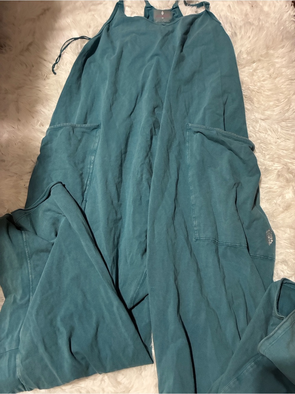 Free people hotshot onesie teal xs